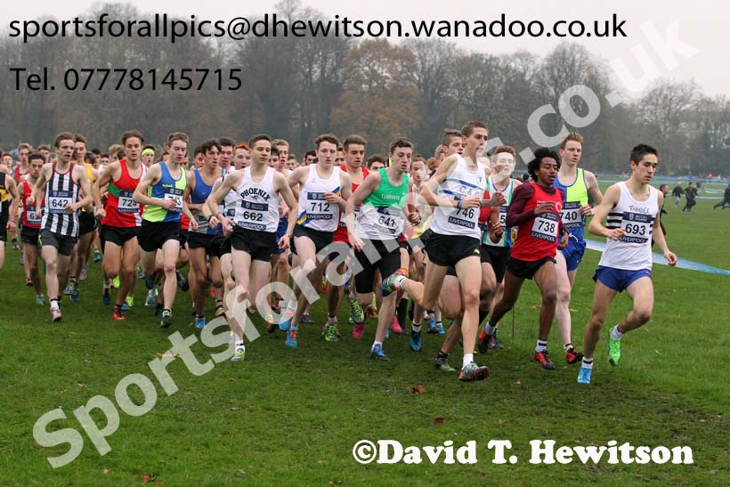 Junior men's European Cross Country Trials, Sefton Park, Liverpool. Photo: David T. Hewitson/Sports for All Pics